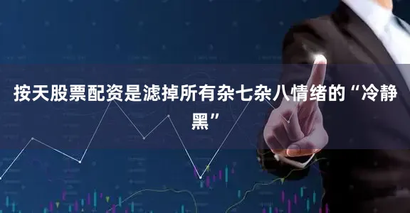 按天股票配资是滤掉所有杂七杂八情绪的“冷静黑”